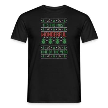 It's The Most Wonderful Time Of The Year - Männer T-Shirt - Schwarz - Vorne - AI Model Male 178 light (178cm)