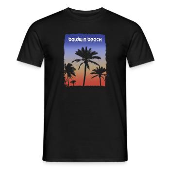 Baldwin Beach Maui Hawaï Vacances au coucher du soleil - T-shirt homme - noir - Devant - AI Model Male 178 light (178cm)