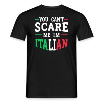 Italian Italy Funny Saying Gift Idea - Men's T-Shirt - black - Front - AI Model Male 178 light (178cm)