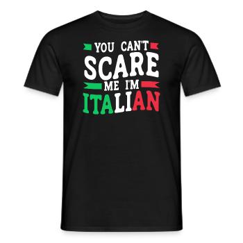 Italian Italy Funny Saying Gift Idea - Men's T-Shirt - black - Front - AI Model Male 178 light (178cm)