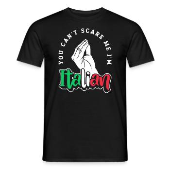 Italiener Italien Lustiger Spruch Geschenkidee - Männer T-Shirt - Schwarz - Vorne - AI Model Male 178 light (178cm)