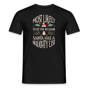 Weihnachten Lustiger Spruch Frech Xmas - Männer T-Shirt - Schwarz - Vorne - AI Model Male 178 light (178cm)