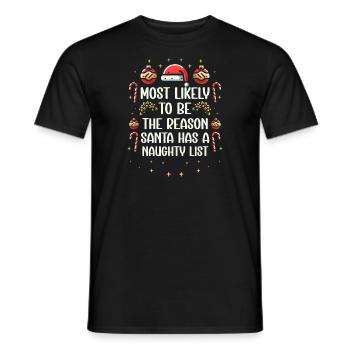 Weihnachten Lustiger Spruch Frech Xmas - Männer T-Shirt - Schwarz - Vorne - AI Model Male 178 light (178cm)