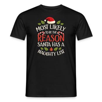 Weihnachten Lustiger Spruch Frech Xmas - Männer T-Shirt - Schwarz - Vorne - AI Model Male 178 light (178cm)