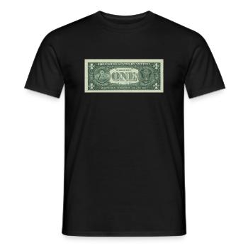 Dollar - Männer T-Shirt - Schwarz - Vorne - AI Model Male 178 light (178cm)