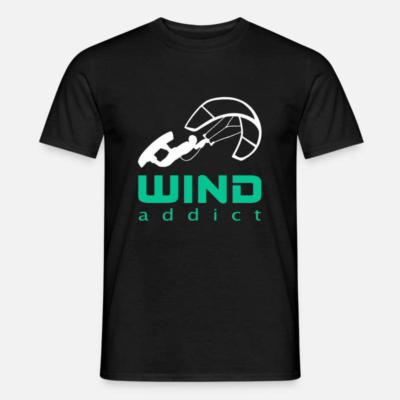 KITE KITER KITEBOARDER KITESURFER SURFER - Männer T-Shirt - Schwarz