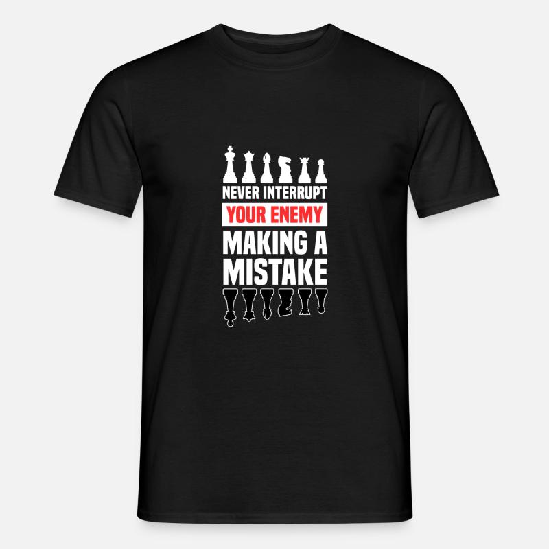 Schach - Männer T-Shirt - Schwarz
