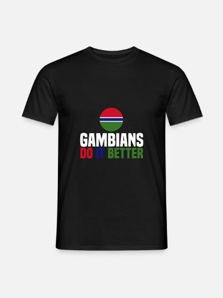 Gambie - T-shirt homme - noir