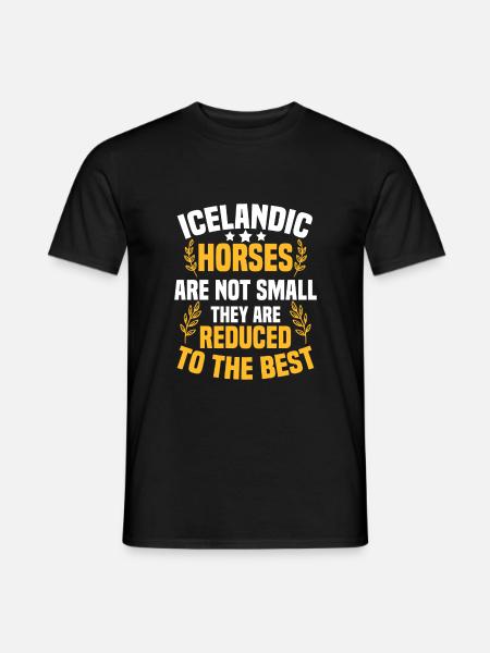 Cheval islandais - T-shirt homme - noir