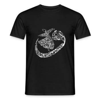 Rumi Mevlana Dervis Turkey Sufi Sufism Dervishes - Men's T-Shirt - black - Front - AI Model Male 178 light (178cm)