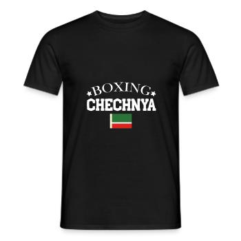 chechenien Boxen Chechener Profiboxer - Männer T-Shirt - Schwarz - Vorne - AI Model Male 178 light (178cm)