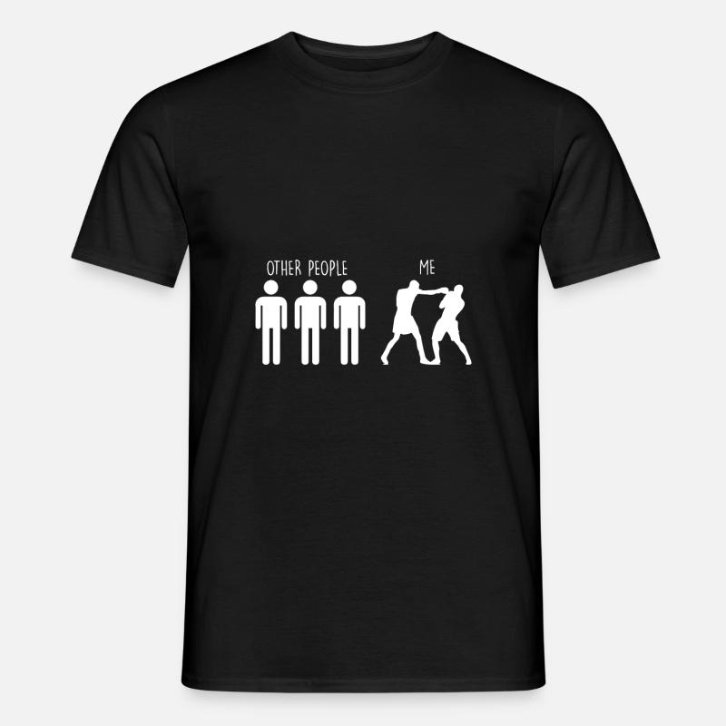 Boxe - T-shirt uomo - nero