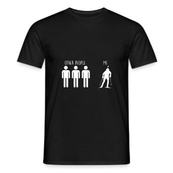 Biathlon drôle disant super sprint - T-shirt homme - noir - Devant - AI Model Male 178 light (178cm)