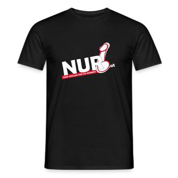 NUR6 LOGO NOUVEAU - T-shirt homme - noir - Devant - AI Model Male 178 light (178cm)