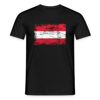 Drapeau, de, autriche, autriche - T-shirt homme - noir - Devant - AI Model Male 178 light (178cm)