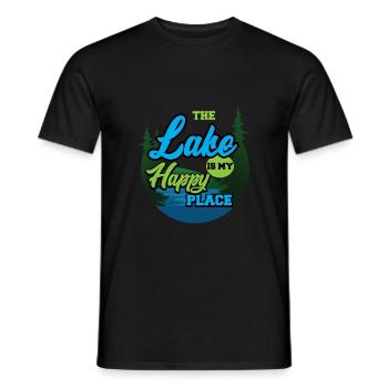 Der See ist mein liebster Ort - Männer T-Shirt - Schwarz - Vorne - AI Model Male 178 light (178cm)