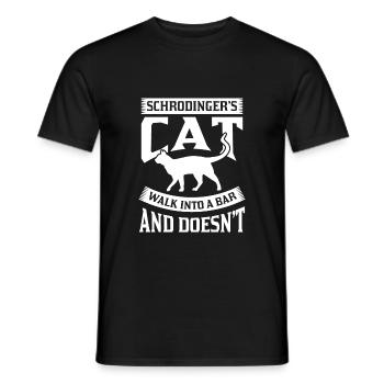 Schrödinger's Bar - Men's T-Shirt - black - Front - AI Model Male 178 light (178cm)