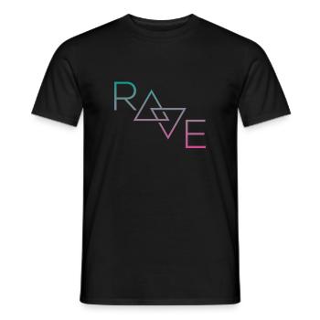 T-shirt RAVER - T-shirt homme - noir - Devant - AI Model Male 178 light (178cm)