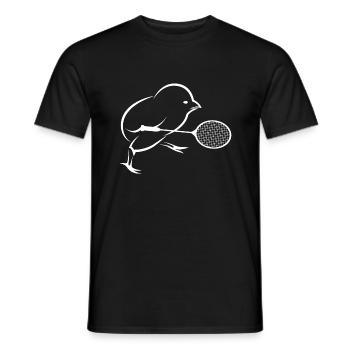 badminton badminton joueur de badminton - T-shirt homme - noir - Devant - AI Model Male 178 light (178cm)