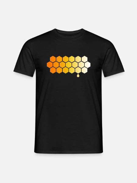 Imker Bienenvolk Honigwabe Imkerei Honig - Männer T-Shirt - Schwarz