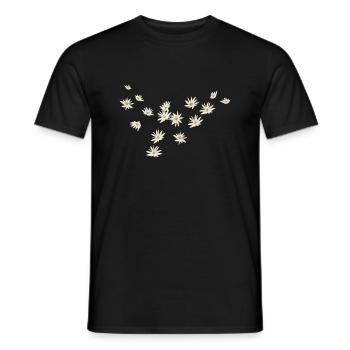 Gaenseblume Printemps Idée cadeau naturel - T-shirt homme - noir - Devant - AI Model Male 178 light (178cm)