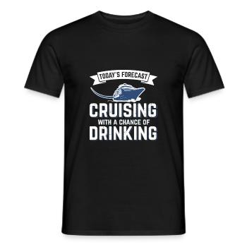 Cruise cruise ship crusader gift - Men's T-Shirt - black - Front - AI Model Male 178 light (178cm)