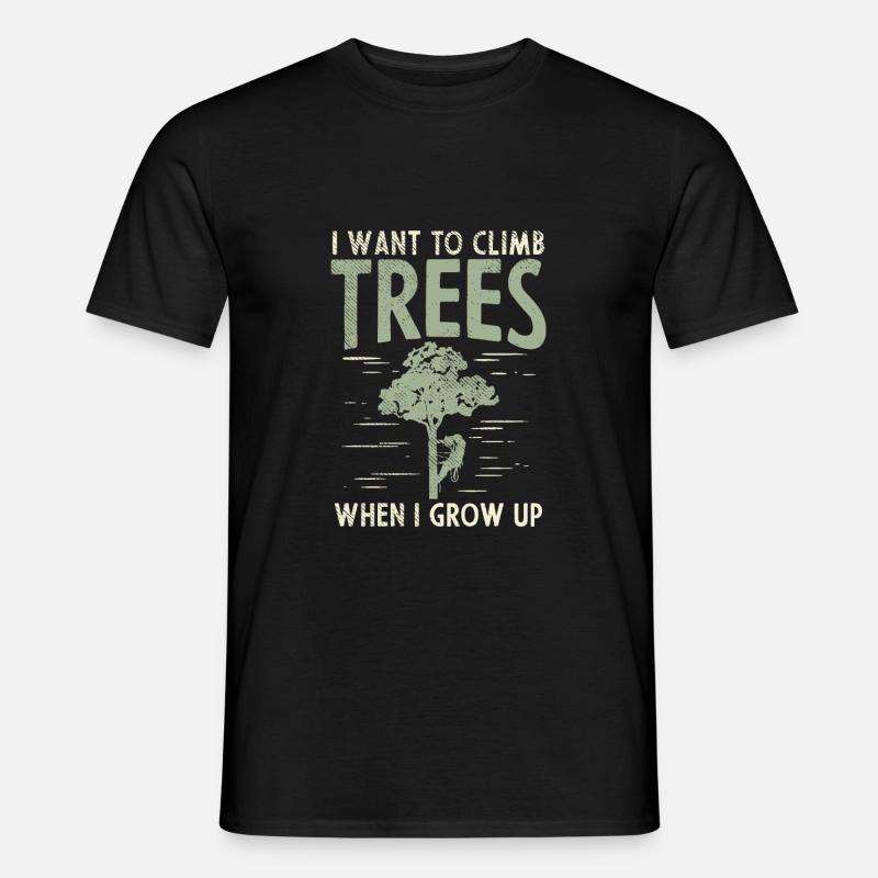 Tree surgeon tree care tree climber gift - Men’s T-shirt - black