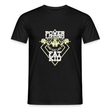 Cadeau Powerlifting Powerlifter - T-shirt homme - noir - Devant - AI Model Male 178 light (178cm)