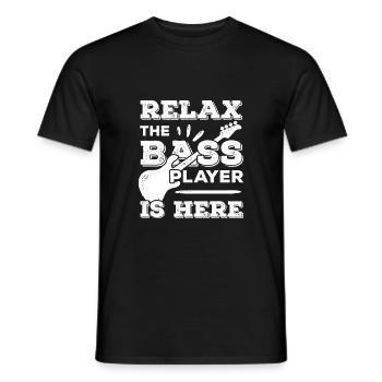 Bass player bass guitar bass bass guitarist gift - Men's T-Shirt - black - Front - AI Model Male 178 light (178cm)