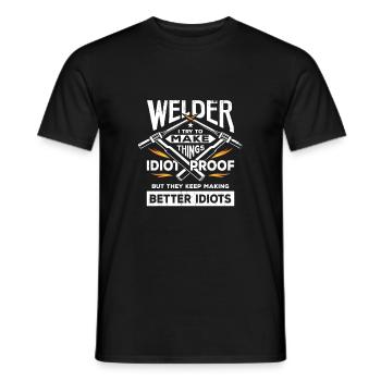 Soudeur soudeur cadeau universel de soudeur - T-shirt homme - noir - Devant - AI Model Male 178 light (178cm)