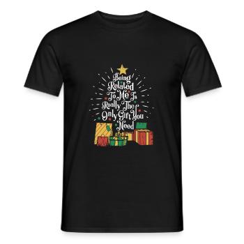 Weihnachten Familie Familienmitglied Geschenk - Männer T-Shirt - Schwarz - Vorne - AI Model Male 178 light (178cm)