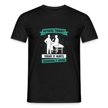 Cadeau de physiothérapeute - T-shirt homme - noir - Devant - AI Model Male 178 light (178cm)
