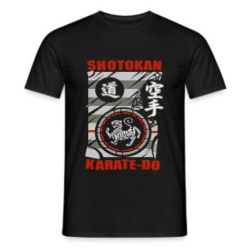 Shotokan Karate Shirt - Men's T-Shirt - black - Front - AI Model Male 178 light (178cm)