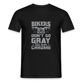 Cadeau drôle de motard moto motard - T-shirt homme - noir - Devant - AI Model Male 178 light (178cm)