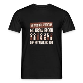 Veterinarian Veterinary Veterinary Gift - Men's T-Shirt - black - Front - AI Model Male 178 light (178cm)