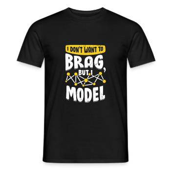 Lustiges Datenwissenschaftler Geschenk - Männer T-Shirt - Schwarz - Vorne - AI Model Male 178 light (178cm)