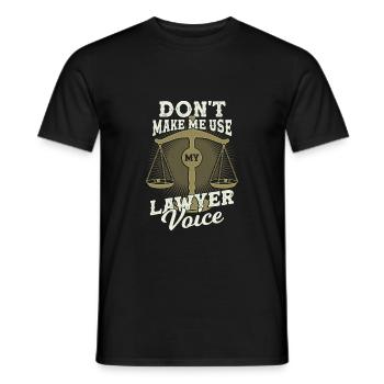 Drôle avocat job profession avocat cadeau - T-shirt homme - noir - Devant - AI Model Male 178 light (178cm)