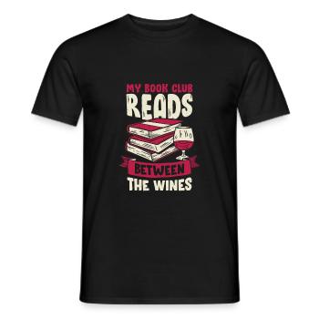 Book Club Book Club Book Community Gift - Men's T-Shirt - black - Front - AI Model Male 178 light (178cm)
