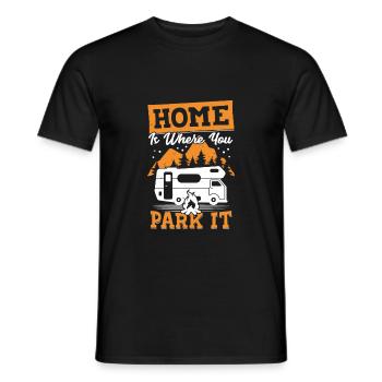 Motorhome Motorhome Camping Camper Gift - Men's T-Shirt - black - Front - AI Model Male 178 light (178cm)