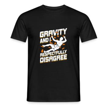 Lustiges Bouldern Sport Boulderer Geschenk - Männer T-Shirt - Schwarz - Vorne - AI Model Male 178 light (178cm)