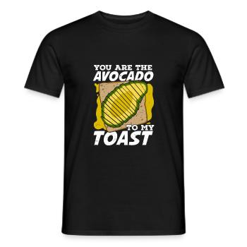 Avocado Partnership Love Couple Gift - Men's T-Shirt - black - Front - AI Model Male 178 light (178cm)