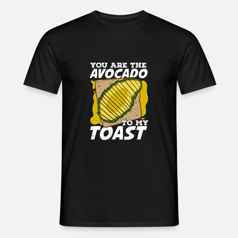 Avocado Partnerschaft Liebe Ehepaar Geschenk - Männer T-Shirt - Schwarz
