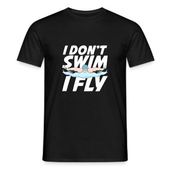 Natation Butterfly Sport nageur cadeau - T-shirt homme - noir - Devant - AI Model Male 178 light (178cm)