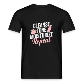 Kosmetikerin Kosmetik Make-up Artist Geschenk - Männer T-Shirt - Schwarz - Vorne - AI Model Male 178 light (178cm)