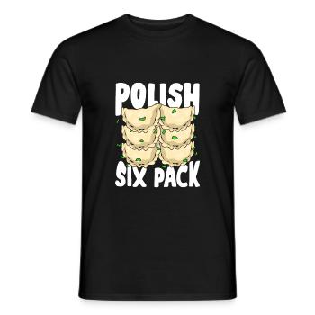 Drôle Pierogi Piroggen Cadeau de cuisine polonaise - T-shirt homme - noir - Devant - AI Model Male 178 light (178cm)