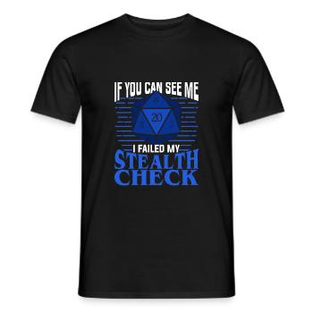 Cadeau de Stylo et Papier RPG - T-shirt homme - noir - Devant - AI Model Male 178 light (178cm)