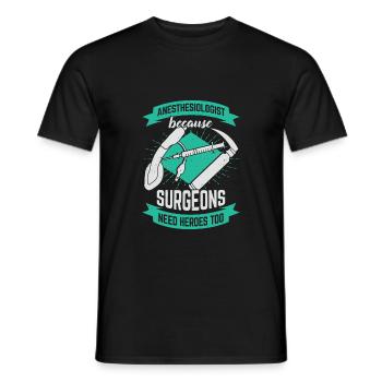 Anesthésiste Spécialiste Anesthésiste Cadeau - T-shirt homme - noir - Devant - AI Model Male 178 light (178cm)