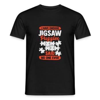Drôle de Puzzle Puzzle Puzzler Cadeau - T-shirt homme - noir - Devant - AI Model Male 178 light (178cm)
