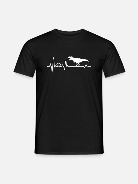 Syke dinosaurus T-Rex Tyrannosaurus Dino - Miesten T-paita - musta