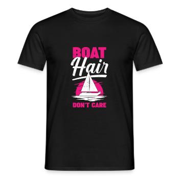 Segelboot Segeln Segelschiff Seglerin Geschenk - Männer T-Shirt - Schwarz - Vorne - AI Model Male 178 light (178cm)